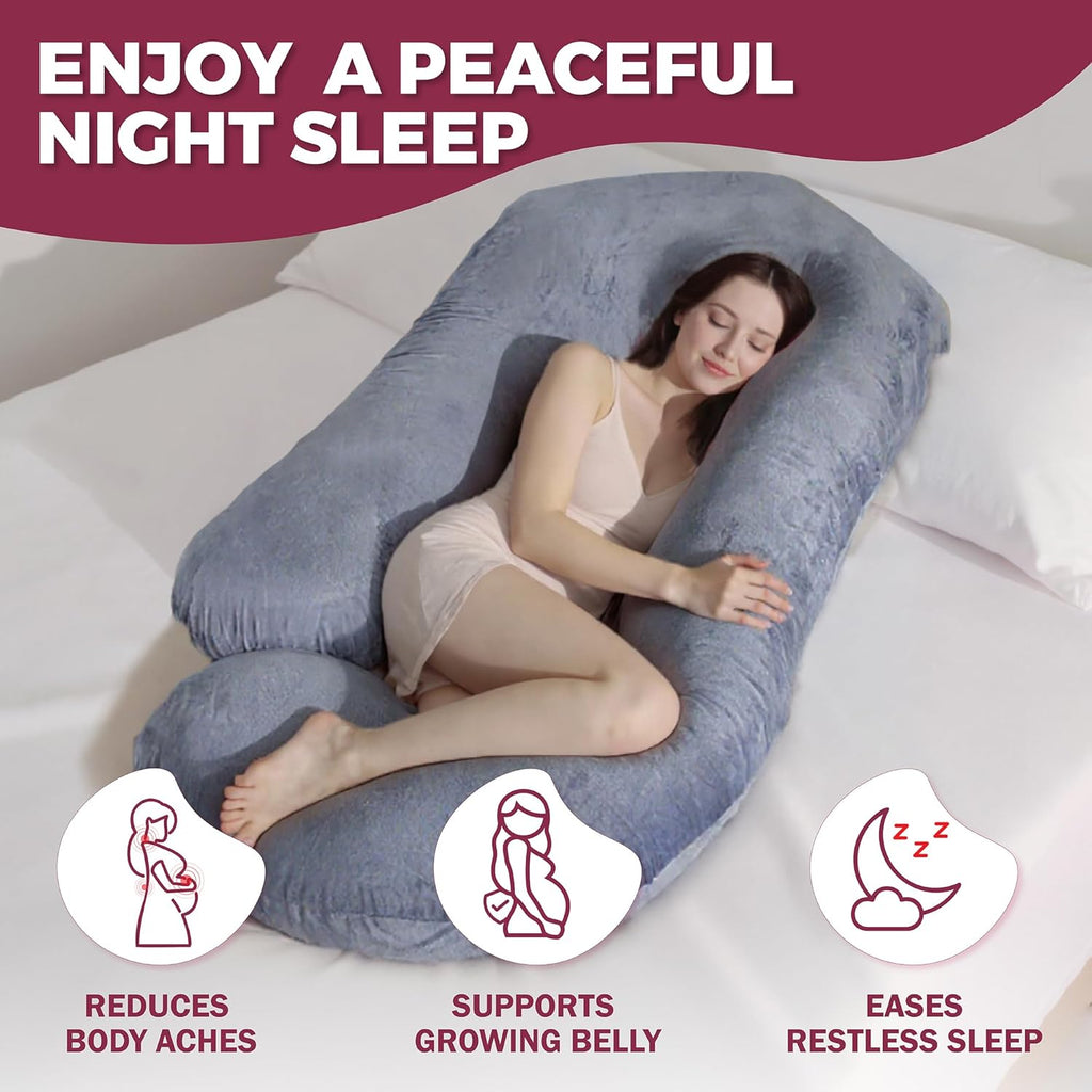 Pregnancy Pillows for Sleeping – Support for Back, Belly, Neck, Legs, and Hips