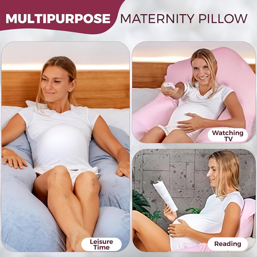 Pregnancy Pillows for Sleeping – Support for Back, Belly, Neck, Legs, and Hips