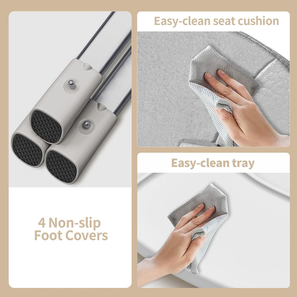 Portable Baby Highchair for Months Infants and Toddlers with 5 Point Harness Convertible Comfortable Seat for Cozy Eating