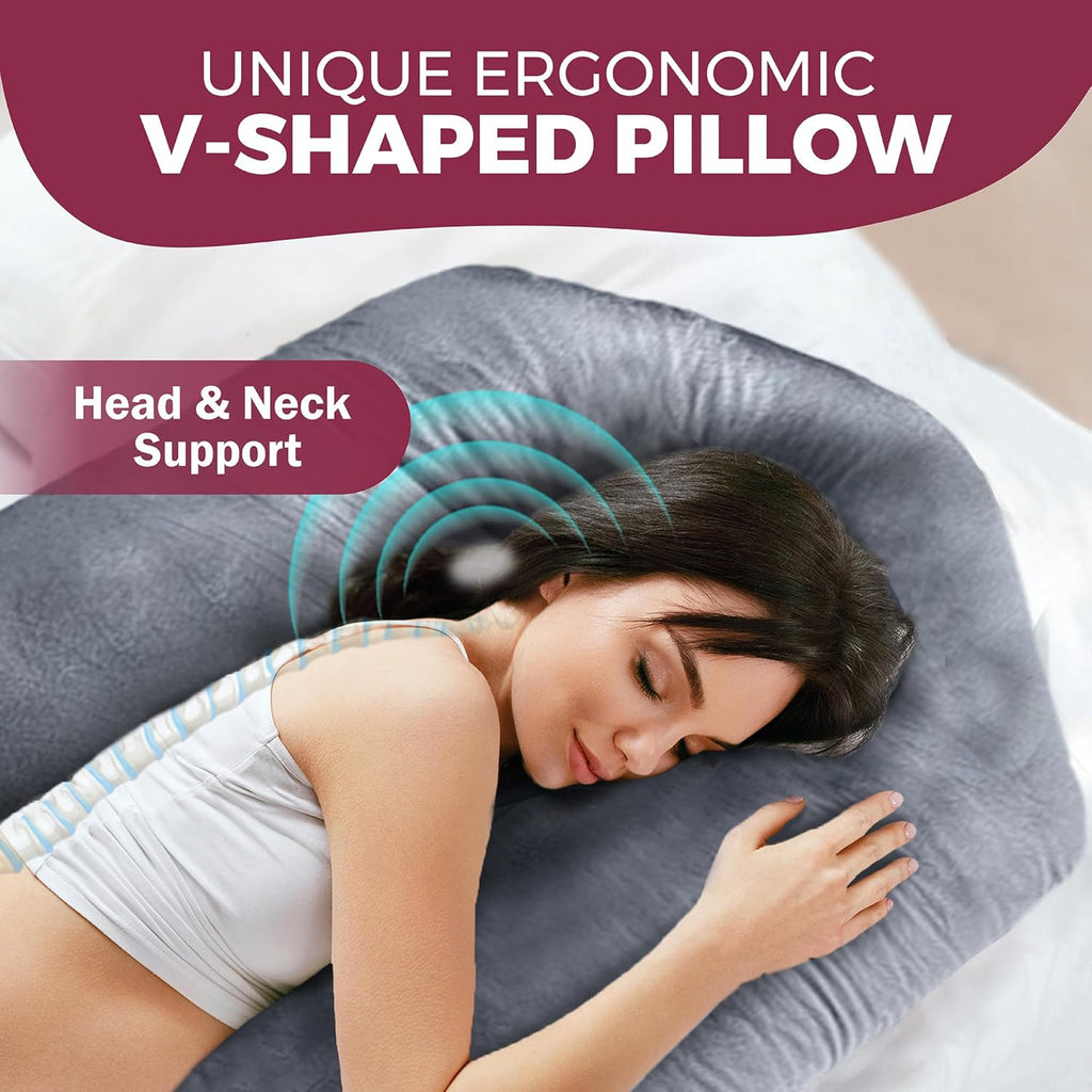 Pregnancy Pillows for Sleeping – Support for Back, Belly, Neck, Legs, and Hips